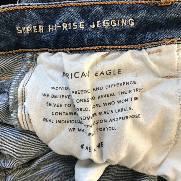American Eagle Super High  Rise Jeggings Womens 6 - Picture 15 of 16